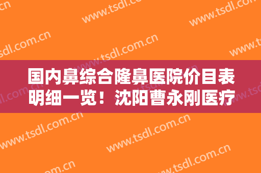 国内鼻综合隆鼻医院价目表明细一览！沈阳曹永刚医疗美容诊所整形攻略备好了