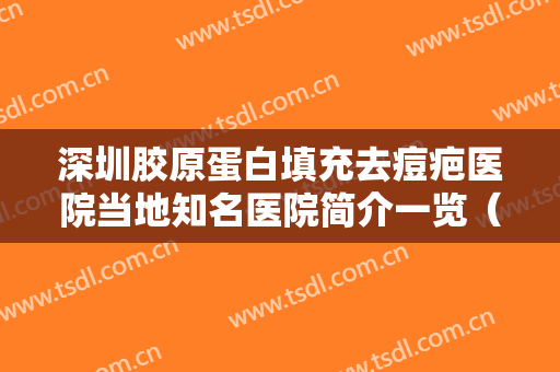 深圳胶原蛋白填充去痘疤医院当地知名医院简介一览（深圳胶原蛋白填充去痘疤整形医院）
