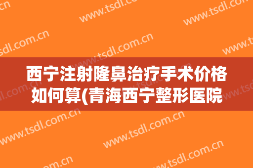 西宁注射隆鼻治疗手术价格如何算(青海西宁整形医院排名)