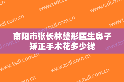 南阳市张长林整形医生鼻子矫正手术花多少钱