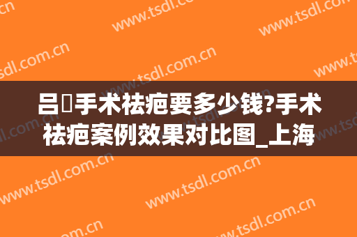 吕璘手术祛疤要多少钱?手术祛疤案例效果对比图_上海交通大学医学院附属第九人民医院