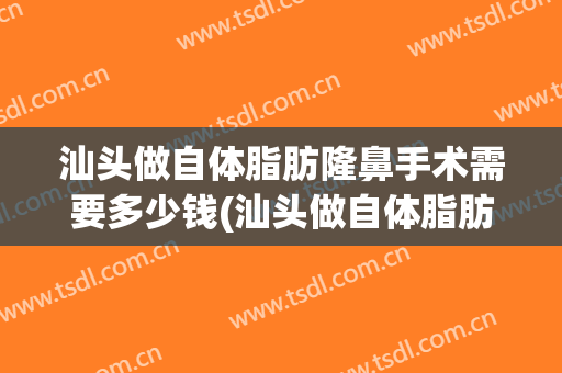 汕头做自体脂肪隆鼻手术需要多少钱(汕头做自体脂肪隆鼻费用你知道吗)