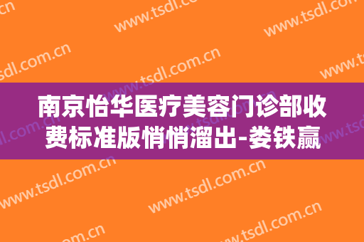 南京怡华医疗美容门诊部收费标准版悄悄溜出-娄铁赢整形医生(南京怡化中心地址)