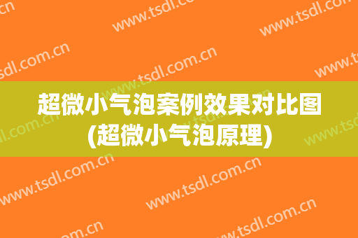 超微小气泡案例效果对比图(超微小气泡原理)