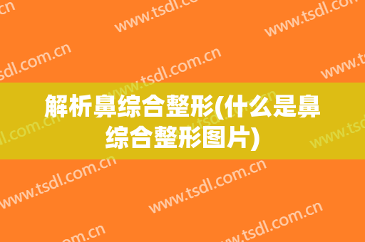解析鼻综合整形(什么是鼻综合整形图片)
