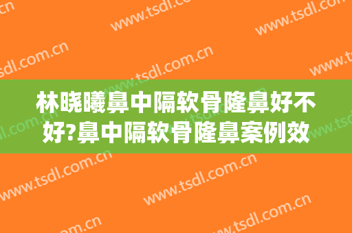 林晓曦鼻中隔软骨隆鼻好不好?鼻中隔软骨隆鼻案例效果对比图_上海交通大学医学院附属第九人民医院