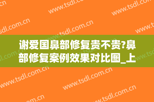 谢爱国鼻部修复贵不贵?鼻部修复案例效果对比图_上海交通大学医学院附属第九人民医院