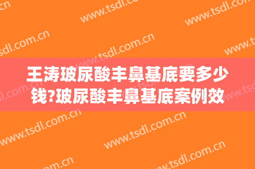 王涛玻尿酸丰鼻基底要多少钱?玻尿酸丰鼻基底案例效果对比图_上海交通大学医学院附属第九人民医院