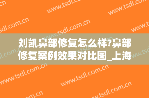 刘凯鼻部修复怎么样?鼻部修复案例效果对比图_上海交通大学医学院附属第九人民医院