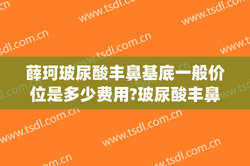 薛珂玻尿酸丰鼻基底一般价位是多少费用?玻尿酸丰鼻基底案例效果对比图_上海交通大学医学院附属第九人民医院