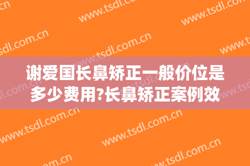 谢爱国长鼻矫正一般价位是多少费用?长鼻矫正案例效果对比图_上海交通大学医学院附属第九人民医院