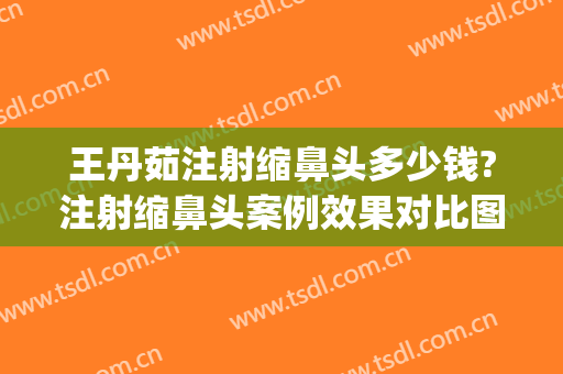 王丹茹注射缩鼻头多少钱?注射缩鼻头案例效果对比图_上海交通大学医学院附属第九人民医院