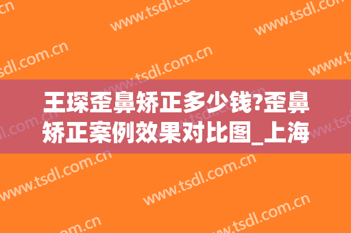 王琛歪鼻矫正多少钱?歪鼻矫正案例效果对比图_上海交通大学医学院附属第九人民医院