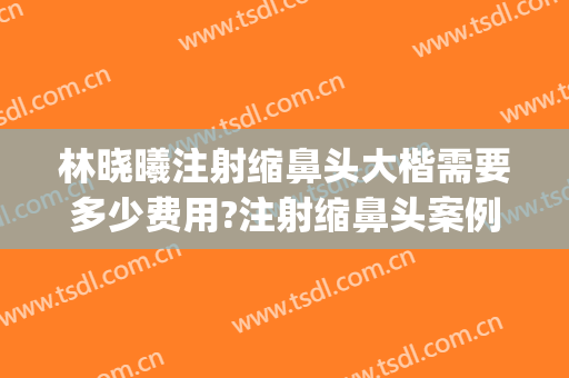 林晓曦注射缩鼻头大楷需要多少费用?注射缩鼻头案例效果对比图_上海交通大学医学院附属第九人民医院