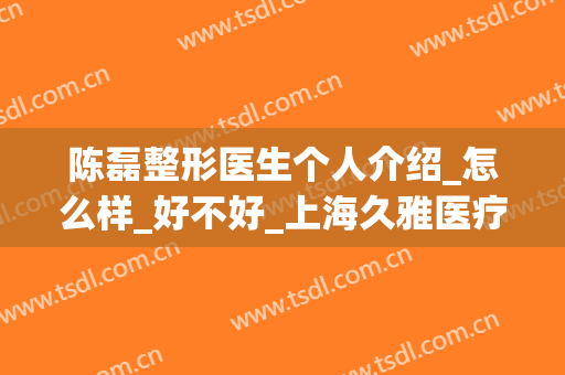 陈磊整形医生个人介绍_怎么样_好不好_上海久雅医疗美容(刘磊整形医生)