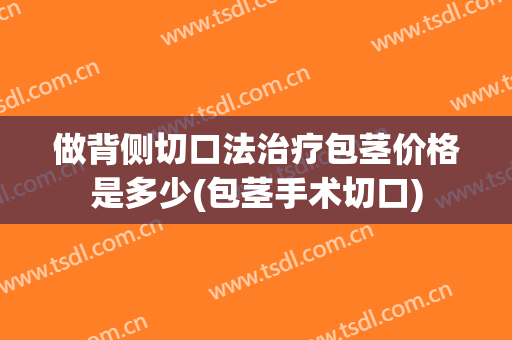 做背侧切口法治疗包茎价格是多少(包茎手术切口)