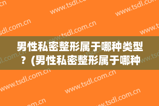 男性私密整形属于哪种类型？(男性私密整形属于哪种类型手术)