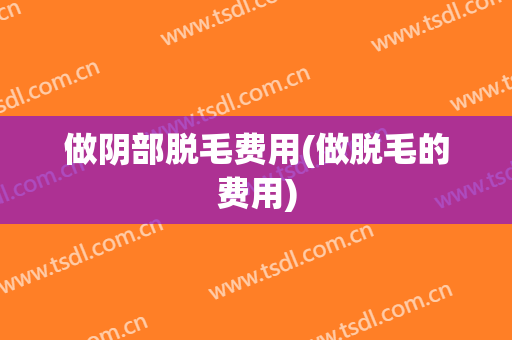 做阴部脱毛费用(做脱毛的费用)