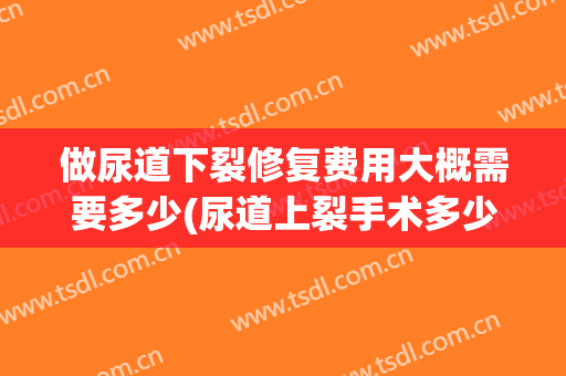 做尿道下裂修复费用大概需要多少(尿道上裂手术多少钱)
