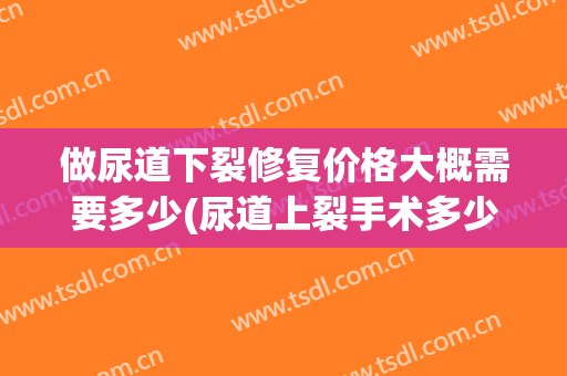 做尿道下裂修复价格大概需要多少(尿道上裂手术多少钱)