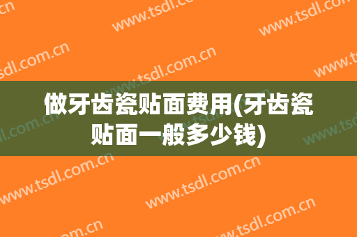 做牙齿瓷贴面费用(牙齿瓷贴面一般多少钱)