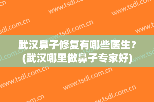 武汉鼻子修复有哪些医生？(武汉哪里做鼻子专家好)