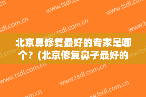 北京鼻修复最好的专家是哪个？(北京修复鼻子最好的医生)