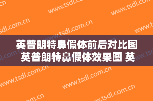英普朗特鼻假体前后对比图 英普朗特鼻假体效果图 英普朗特鼻假体前后对比照片