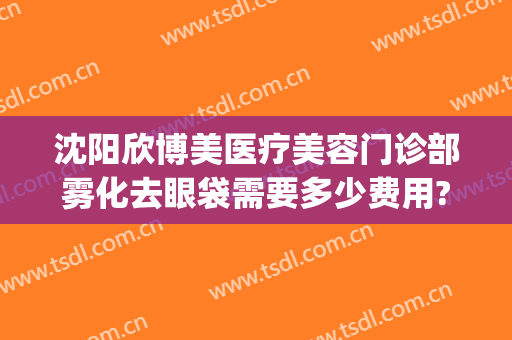 沈阳欣博美医疗美容门诊部雾化去眼袋需要多少费用?可靠吗?(沈阳欣博美医疗电话)