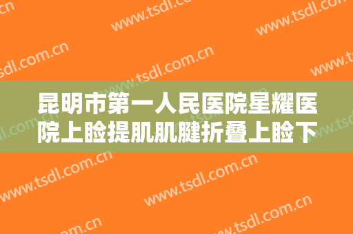 昆明市第一人民医院星耀医院上睑提肌肌腱折叠上睑下垂治疗大楷需要多少钱?贵不贵?