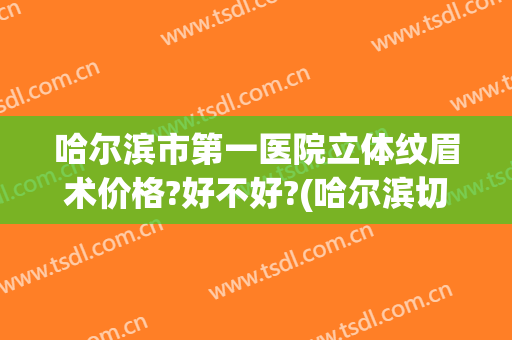 哈尔滨市第一医院立体纹眉术价格?好不好?(哈尔滨切眉手术多少钱啊)
