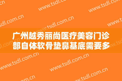 广州越秀丽尚医疗美容门诊部自体软骨垫鼻基底需要多少费用?可靠吗?