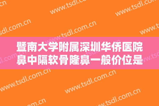 暨南大学附属深圳华侨医院鼻中隔软骨隆鼻一般价位是多少?怎么样?