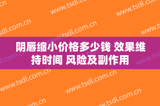 阴唇缩小价格多少钱 效果维持时间 风险及副作用