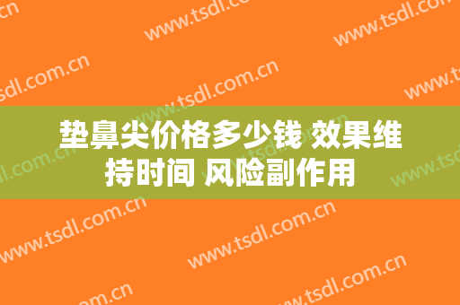 垫鼻尖价格多少钱 效果维持时间 风险副作用