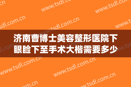 济南曹博士美容整形医院下眼睑下至手术大楷需要多少钱?可靠吗?(济南曹博士美容医院正规吗)