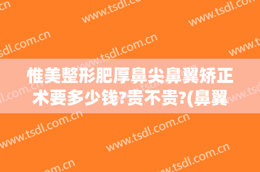 惟美整形肥厚鼻尖鼻翼矫正术要多少钱?贵不贵?(鼻翼矫正手术多少钱)
