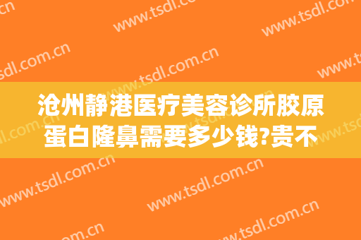 沧州静港医疗美容诊所胶原蛋白隆鼻需要多少钱?贵不贵?(沧州市静港医疗美容怎么样)