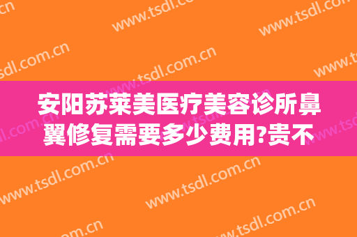 安阳苏莱美医疗美容诊所鼻翼修复需要多少费用?贵不贵?(西安鼻部修复多少钱)
