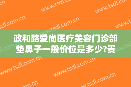 政和路爱尚医疗美容门诊部垫鼻子一般价位是多少?贵不贵?