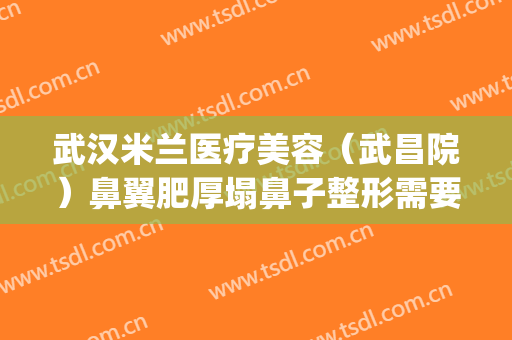 武汉米兰医疗美容（武昌院）鼻翼肥厚塌鼻子整形需要多少钱?好不好?(武汉鼻翼缩小手术多少钱)