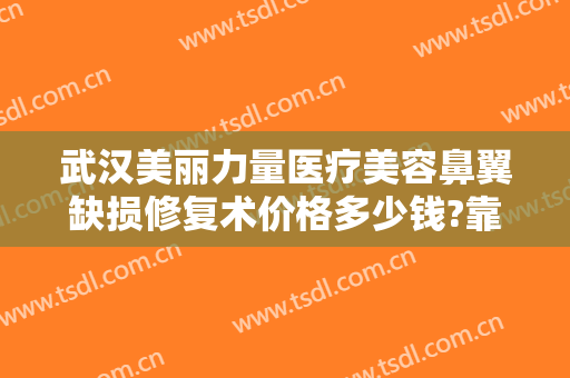 武汉美丽力量医疗美容鼻翼缺损修复术价格多少钱?靠谱吗?