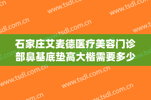 石家庄艾麦德医疗美容门诊部鼻基底垫高大楷需要多少费用?可靠吗?(石家庄艾麦德医疗美容好不好)