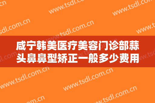 咸宁韩美医疗美容门诊部蒜头鼻鼻型矫正一般多少费用?多长时间恢复?