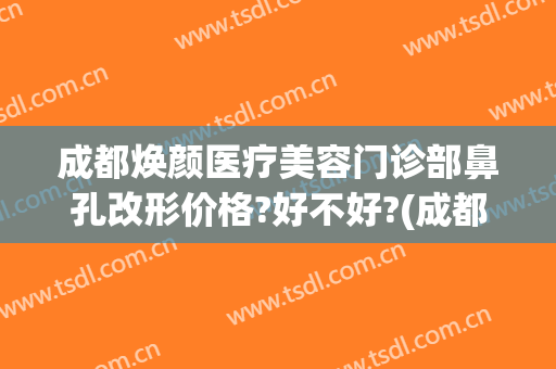 成都焕颜医疗美容门诊部鼻孔改形价格?好不好?(成都美容整形医院贴{吧})