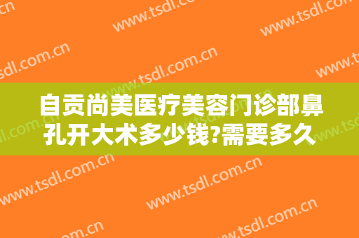 自贡尚美医疗美容门诊部鼻孔开大术多少钱?需要多久恢复?