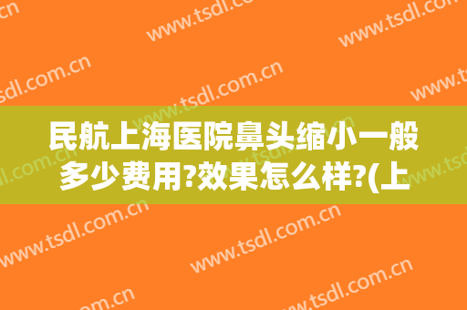 民航上海医院鼻头缩小一般多少费用?效果怎么样?(上海第九人民医院鼻翼缩小多少钱)