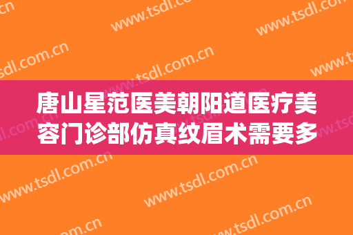 唐山星范医美朝阳道医疗美容门诊部仿真纹眉术需要多少钱?怎么样?(唐山星范医美简介)