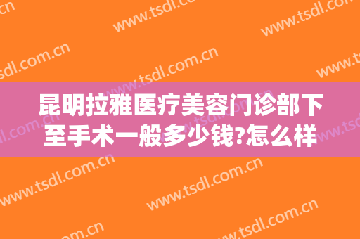 昆明拉雅医疗美容门诊部下至手术一般多少钱?怎么样?(昆明拉雅医疗美容正规吗)