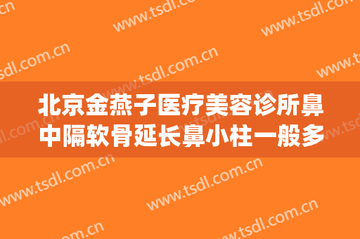 北京金燕子医疗美容诊所鼻中隔软骨延长鼻小柱一般多少钱?怎么样?(北京金燕子整形)